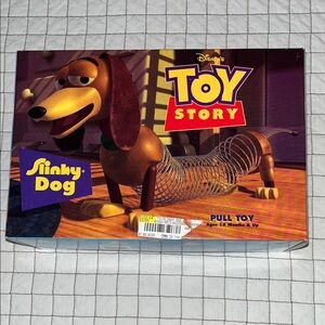 NIB Vintage 1995  Disney Toy Story Slinky Dog - Pull Toy Pixar